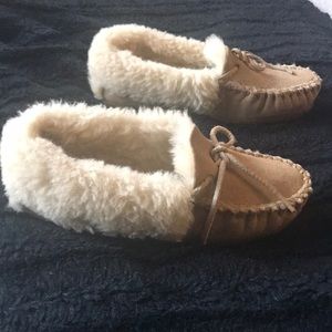 LL bean Sand color Moccasins